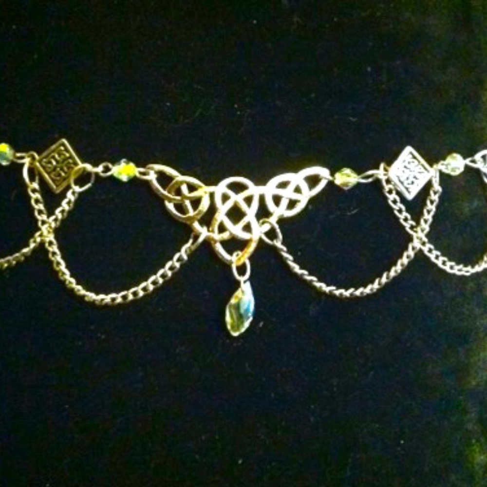 celtic tiara crown silver
